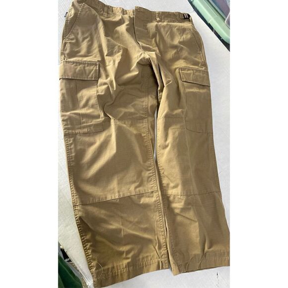 LA Police Gear BDU Uniform Pants‎ Mens L Rip Stop Tan Beige Cargo Pockets - Picture 11 of 12